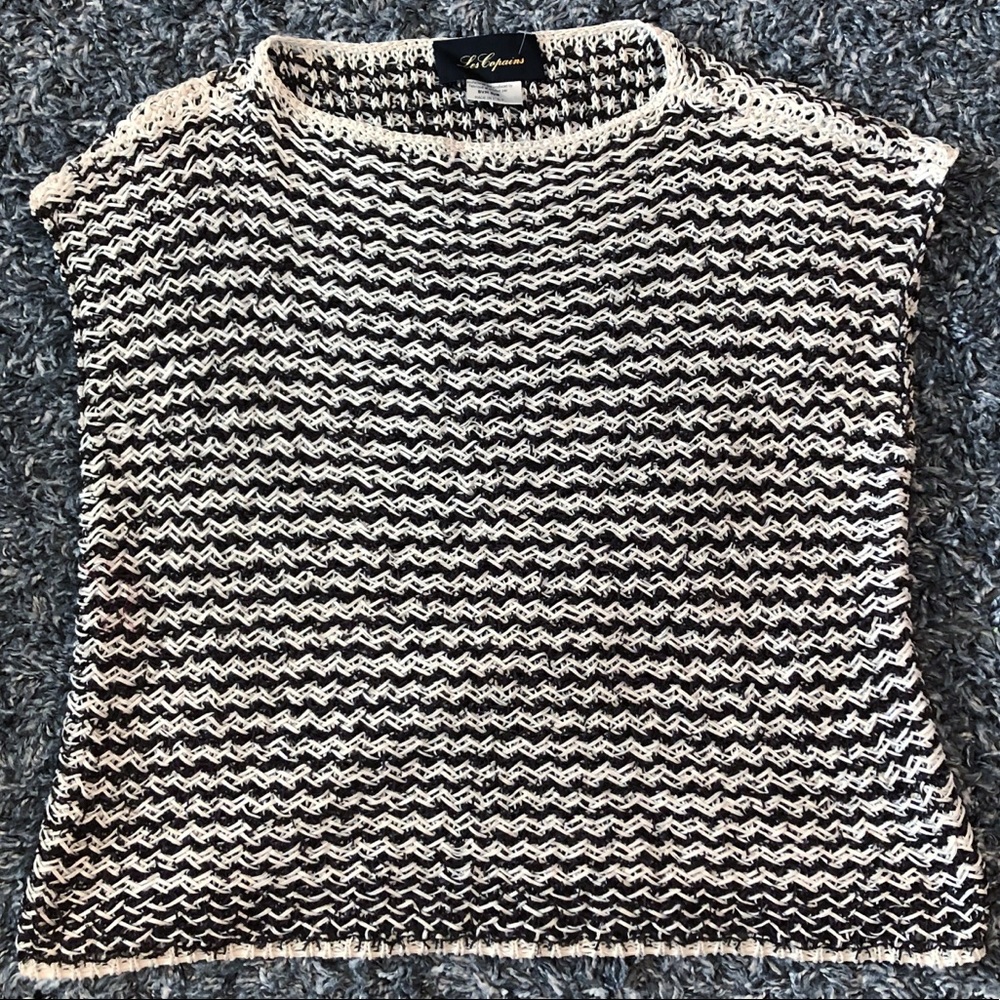 LES COPAINS HAND WEAVED COTTON BLOUSE